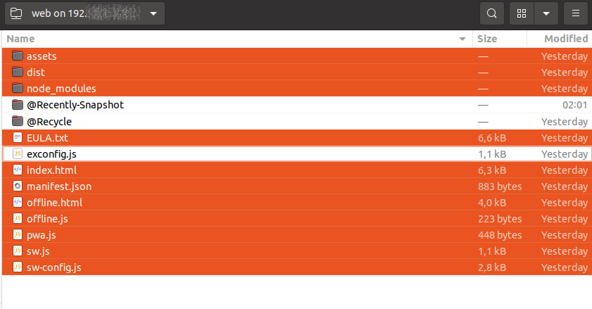 File to replace by upgrade