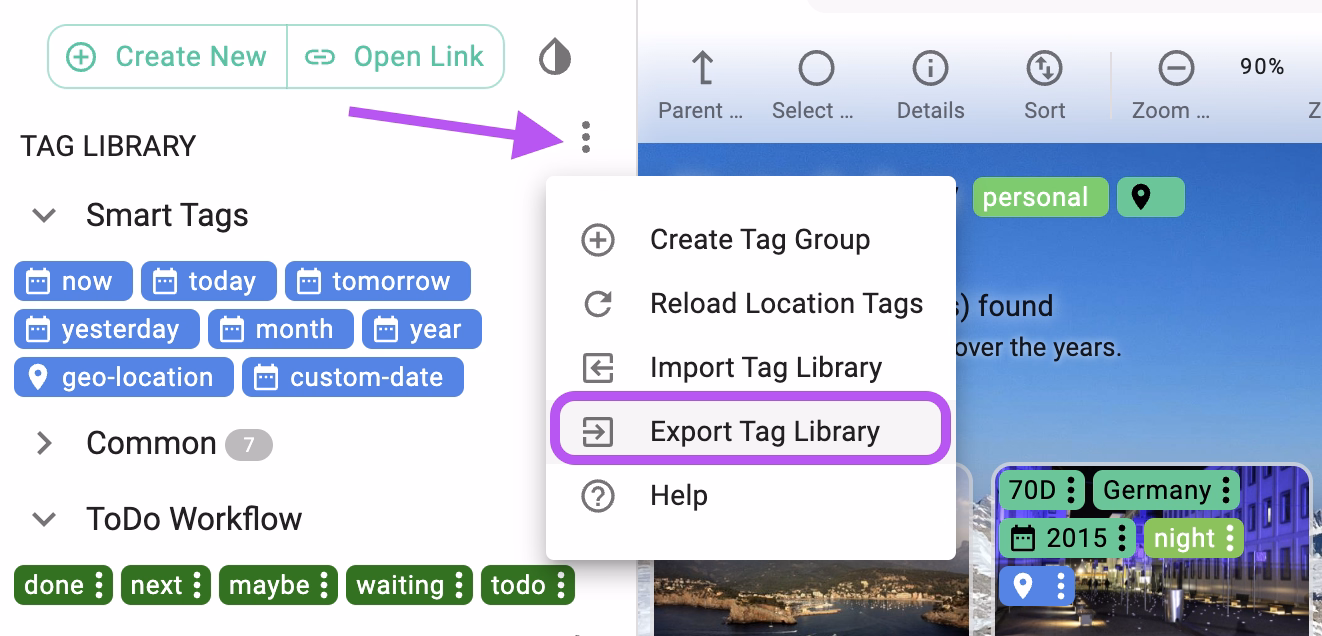 exporting the tag library