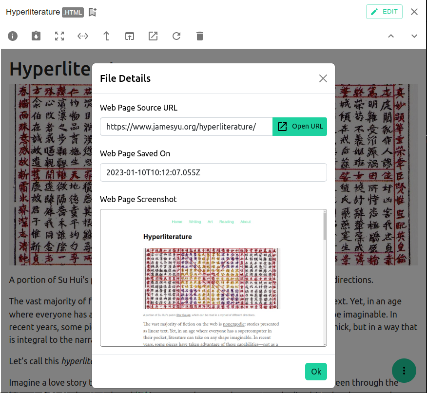 Web scraping details