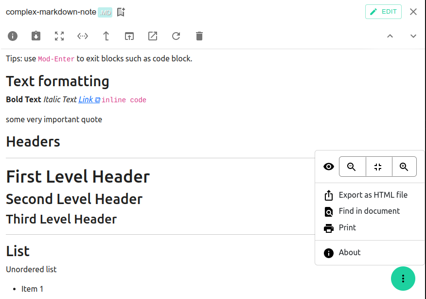 Screenshot of the viewerMD