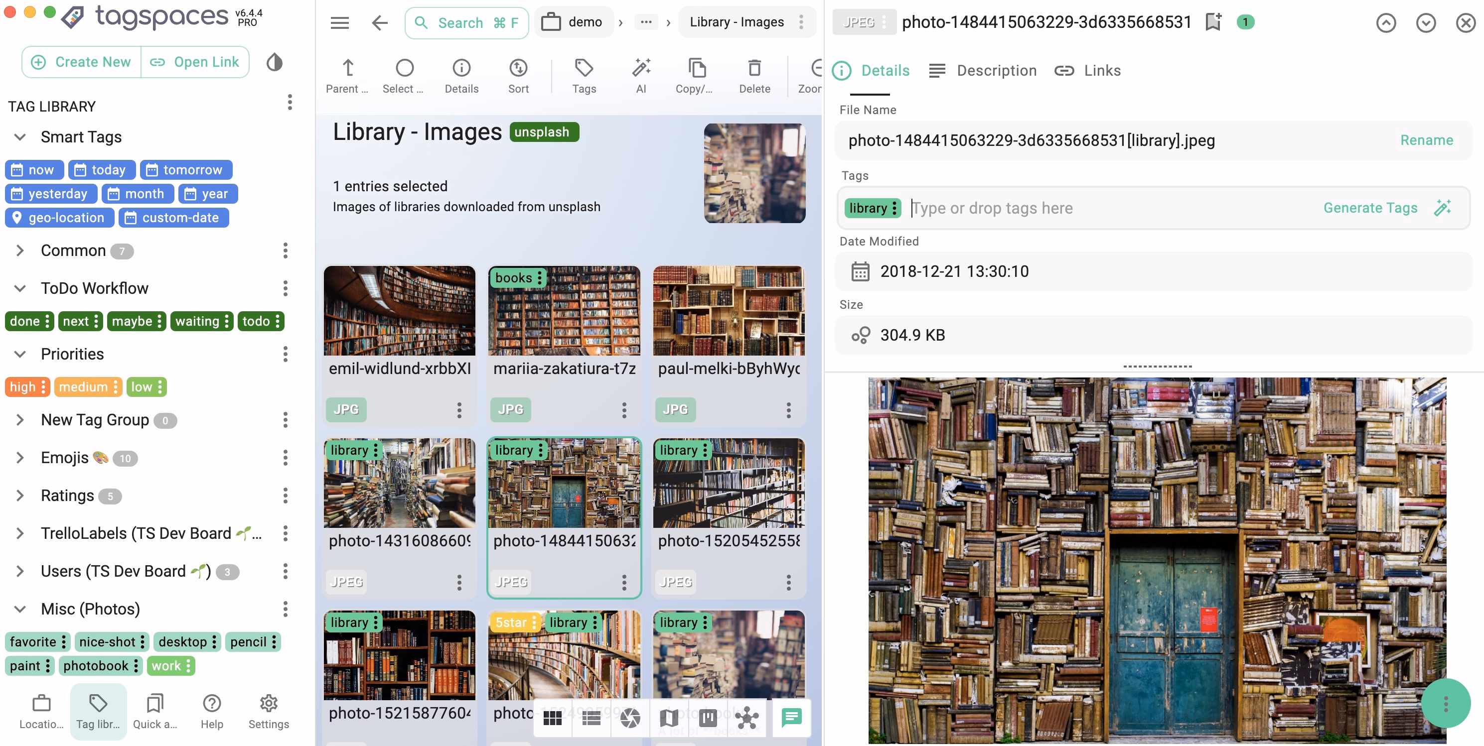 TagSpaces Screenshot