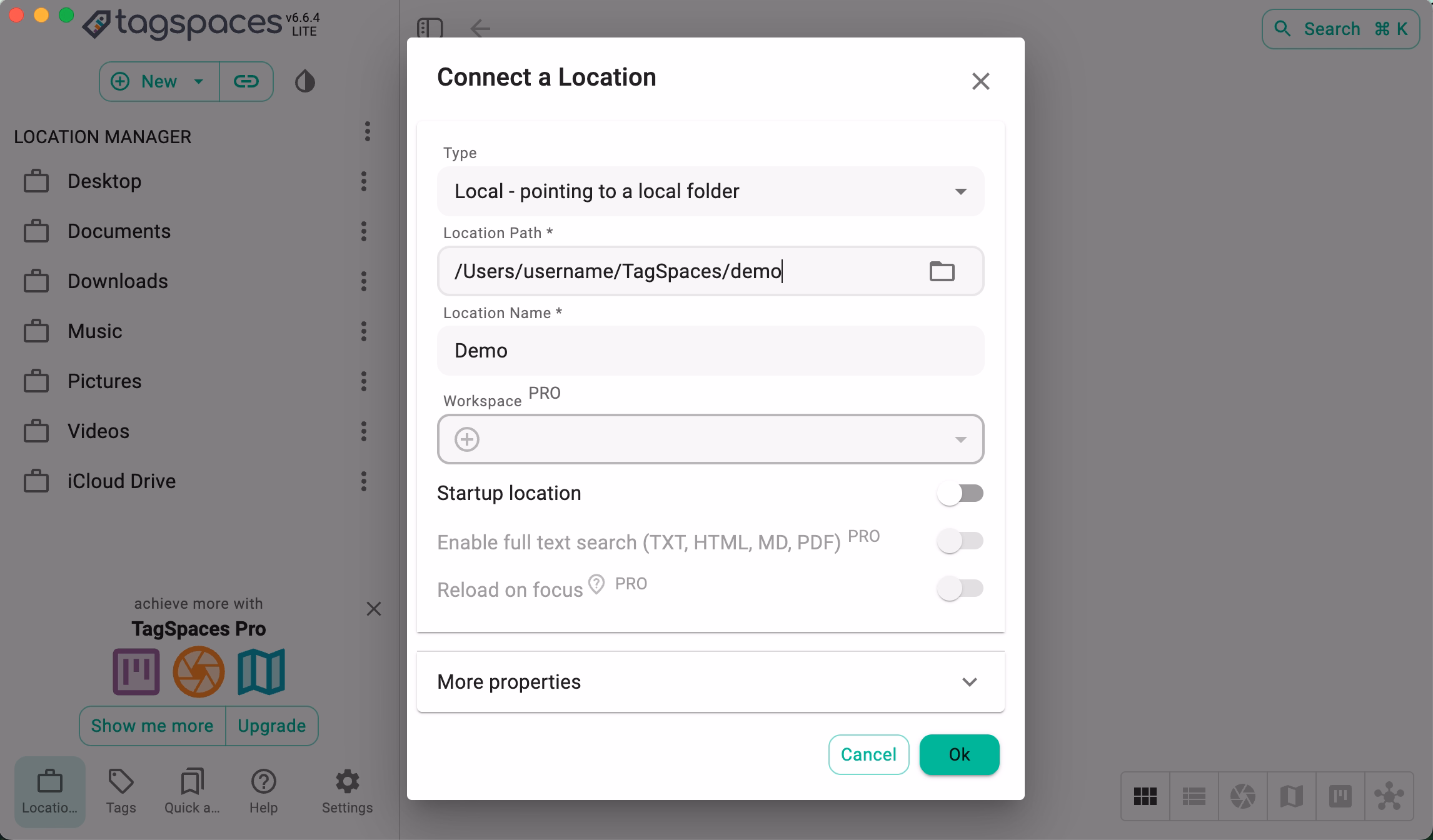 Giving a suitable name for your location